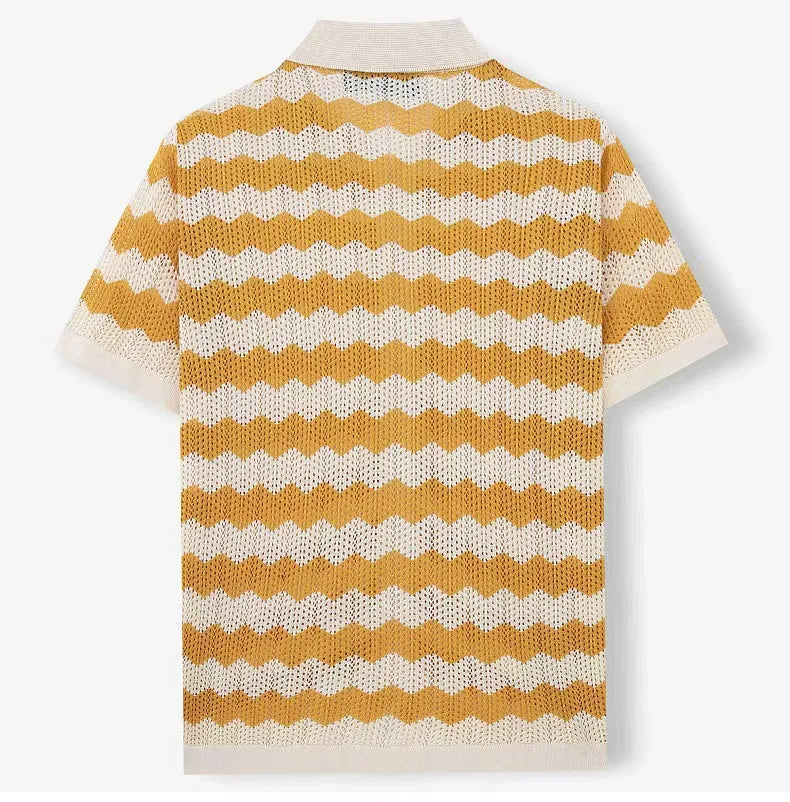 Lorenzo™ | Camisa Tejida Chevron