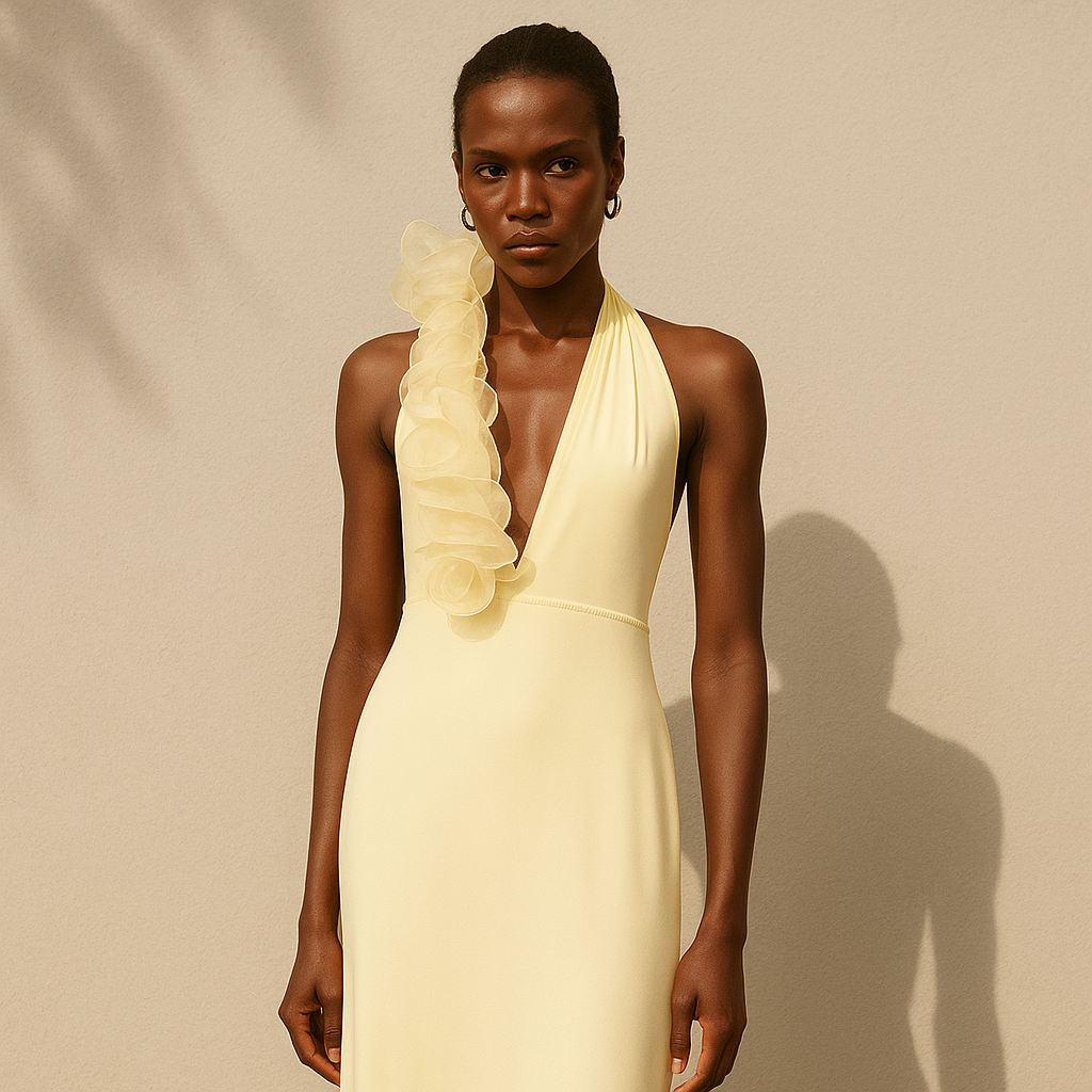 Brume™ | Cuello halter floreciente