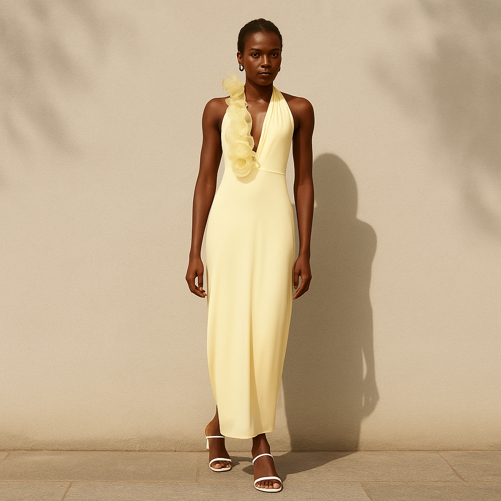 Brume™ | Cuello halter floreciente