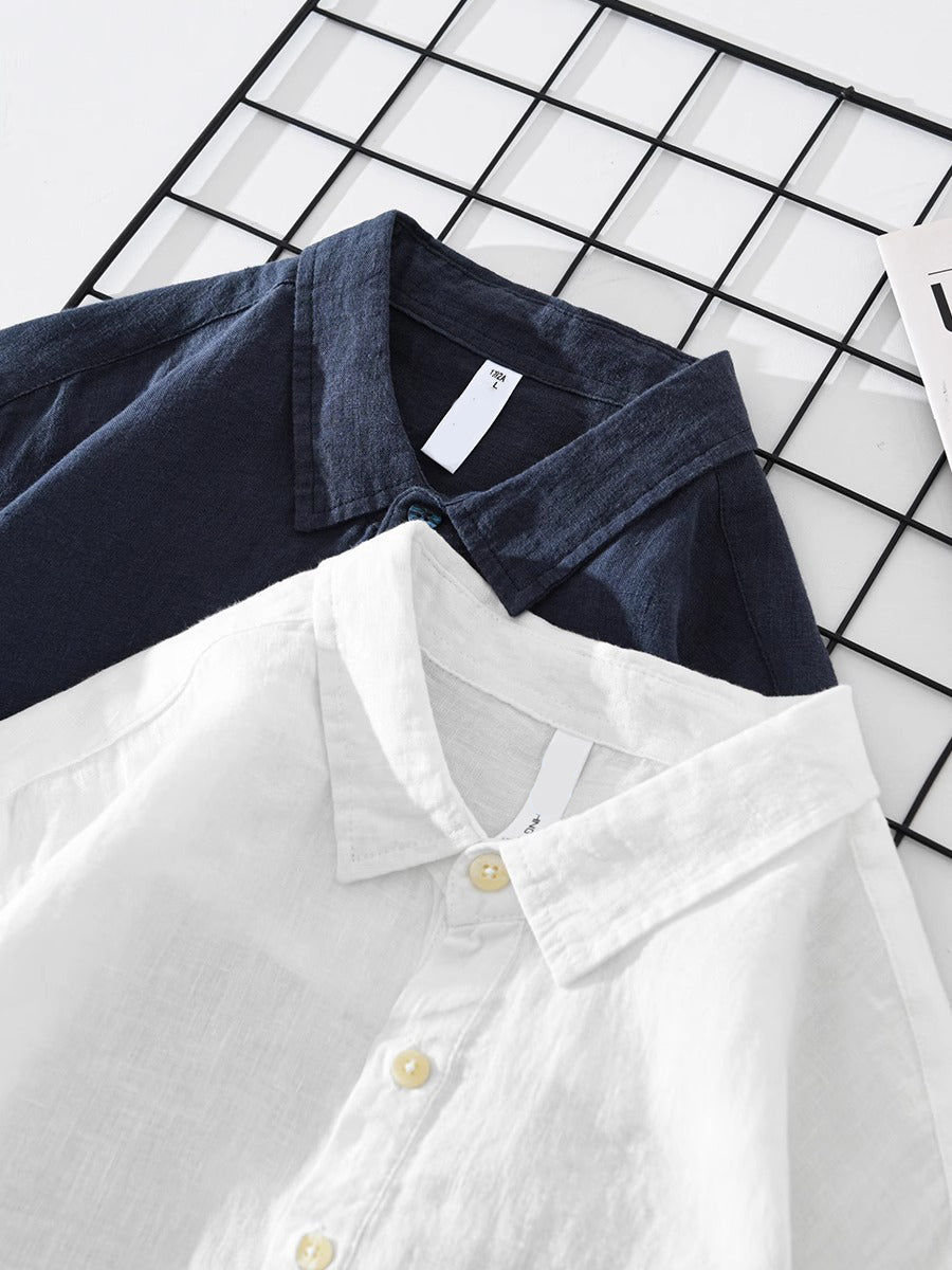 Oliver™ | Camisa informal de algodón y lino