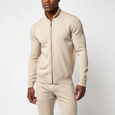 Lorenzo™ | Sudadera de Lana Merino Premium con Cremallera