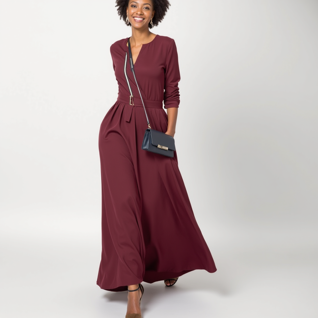 Catalina™ | Vestido Largo Elegante con Escote en V