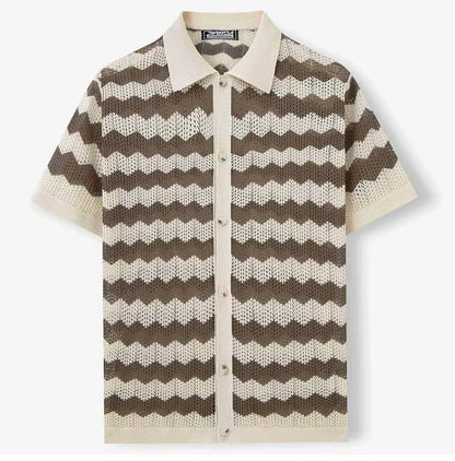 Lorenzo™ | Camisa Tejida Chevron