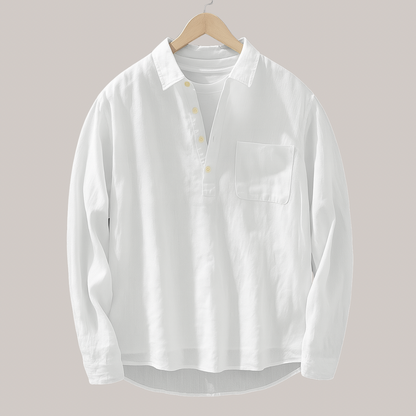 Oliver™ | Camisa informal de algodón y lino