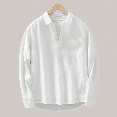 Oliver™ | Camisa informal de algodón y lino