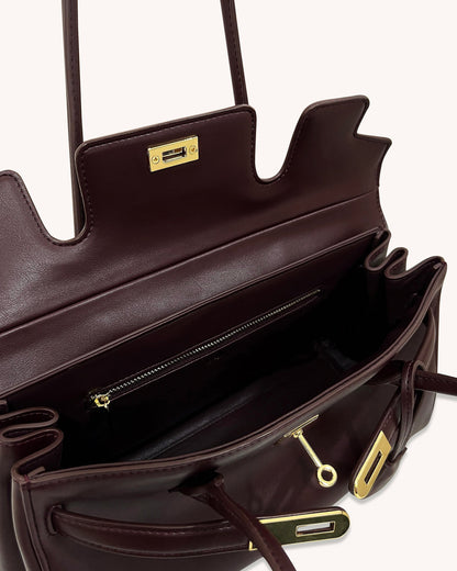 Valeria™ | Bolso de Hombro en Burdeos Intenso