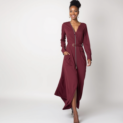 Catalina™ | Vestido Largo Elegante con Escote en V