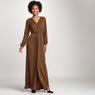Catalina™ | Vestido Largo Elegante con Escote en V