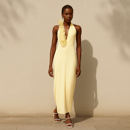 Brume™ | Cuello halter floreciente 