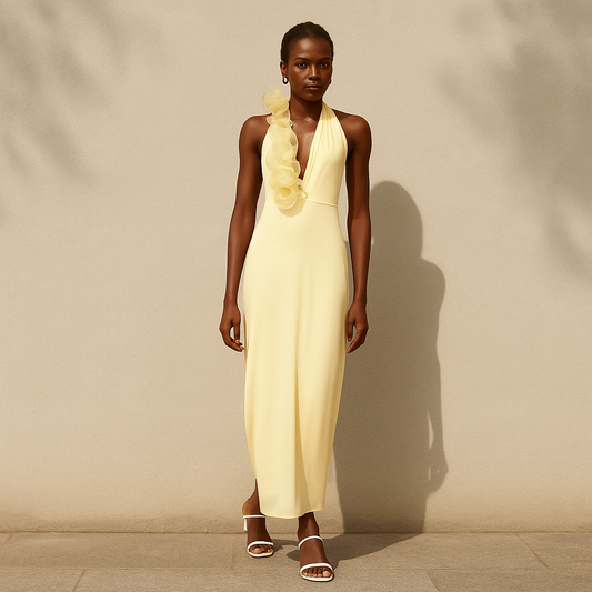 Brume™ | Cuello halter floreciente 