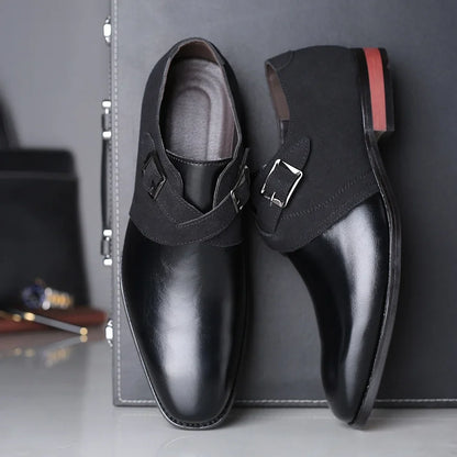 Héctor™ | Zapatos Derby de Piel con Hebilla