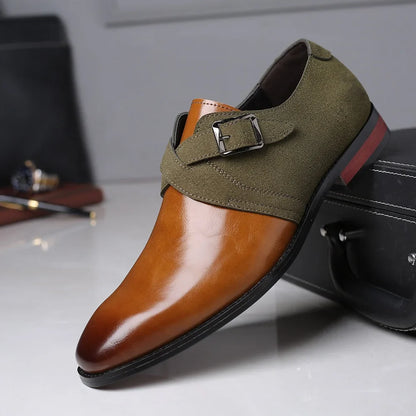 Héctor™ | Zapatos Derby de Piel con Hebilla