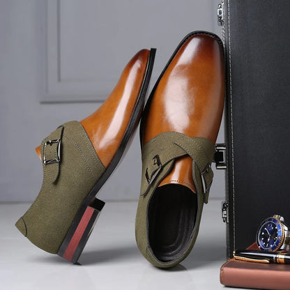 Héctor™ | Zapatos Derby de Piel con Hebilla