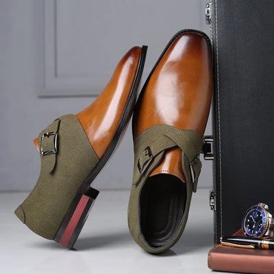 Héctor™ | Zapatos Derby de Piel con Hebilla