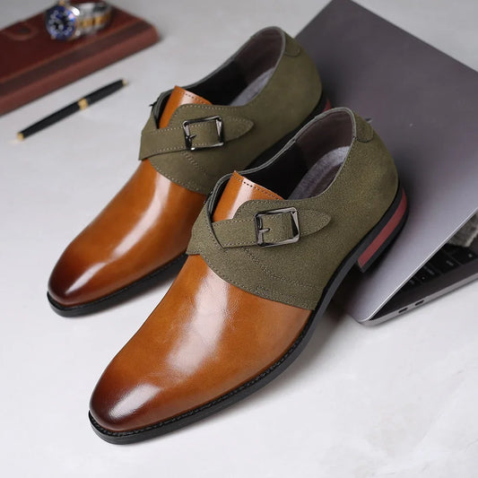 Héctor™ | Zapatos Derby de Piel con Hebilla