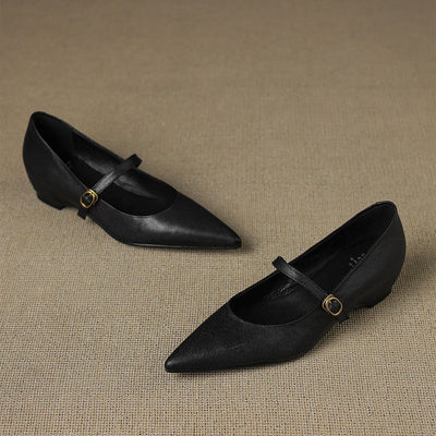 Marisol | Zapatos de piel con correa Mary Jane