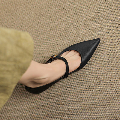 Marisol | Zapatos de piel con correa Mary Jane