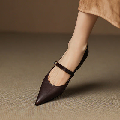 Marisol | Zapatos de piel con correa Mary Jane