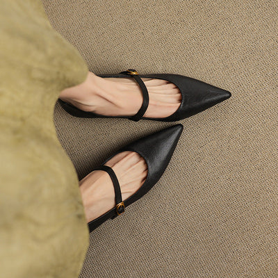 Marisol | Zapatos de piel con correa Mary Jane