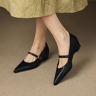 Marisol | Zapatos de piel con correa Mary Jane