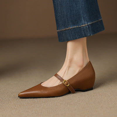 Marisol | Zapatos de piel con correa Mary Jane