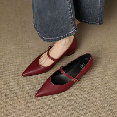 Marisol | Zapatos de piel con correa Mary Jane