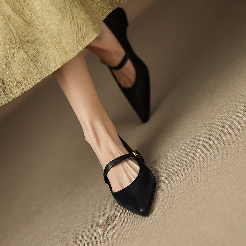 Marisol | Zapatos de piel con correa Mary Jane