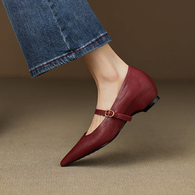Marisol | Zapatos de piel con correa Mary Jane