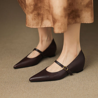 Marisol | Zapatos de piel con correa Mary Jane