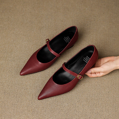 Marisol | Zapatos de piel con correa Mary Jane