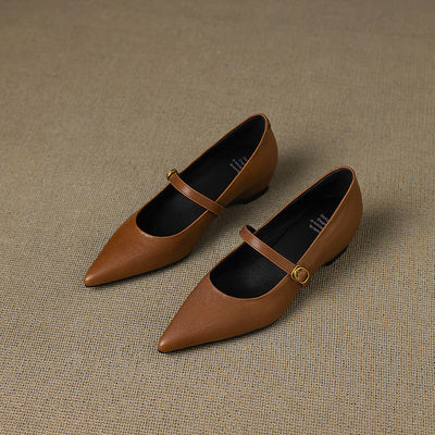 Marisol | Zapatos de piel con correa Mary Jane