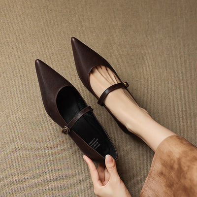 Marisol | Zapatos de piel con correa Mary Jane
