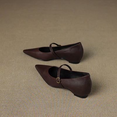 Marisol | Zapatos de piel con correa Mary Jane