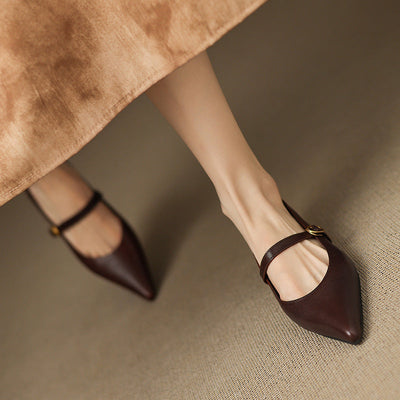 Marisol | Zapatos de piel con correa Mary Jane