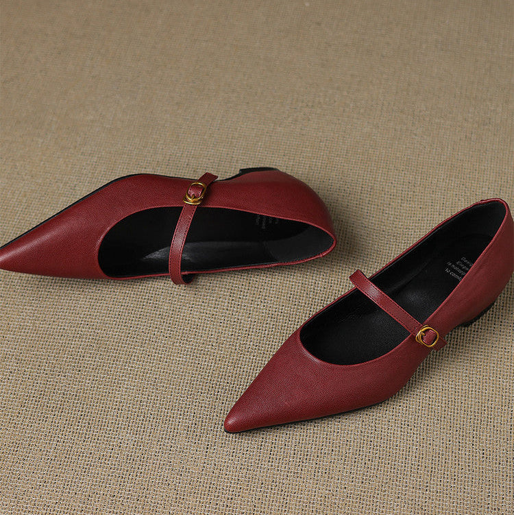 Marisol | Zapatos de piel con correa Mary Jane
