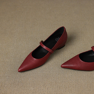 Marisol | Zapatos de piel con correa Mary Jane