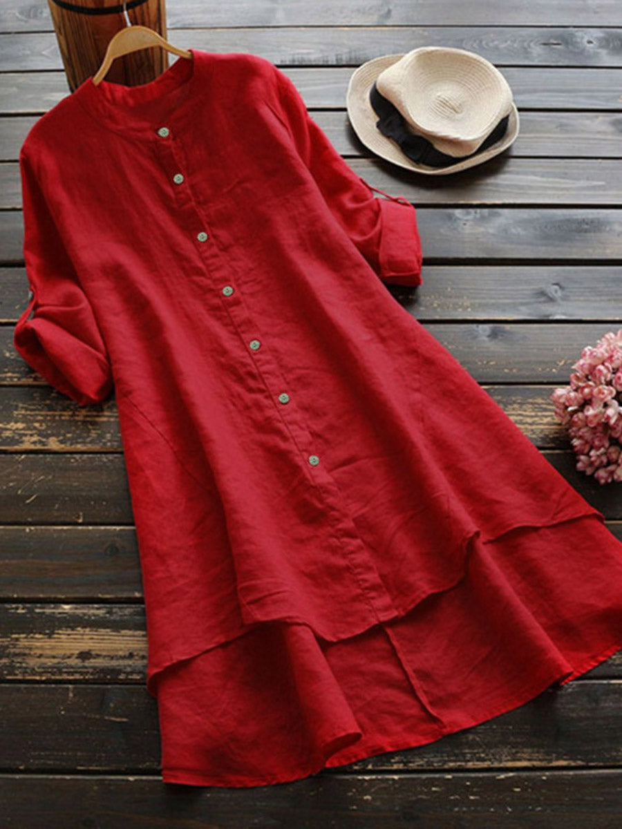 Livia™ | Vestido camisero de lino vaporoso