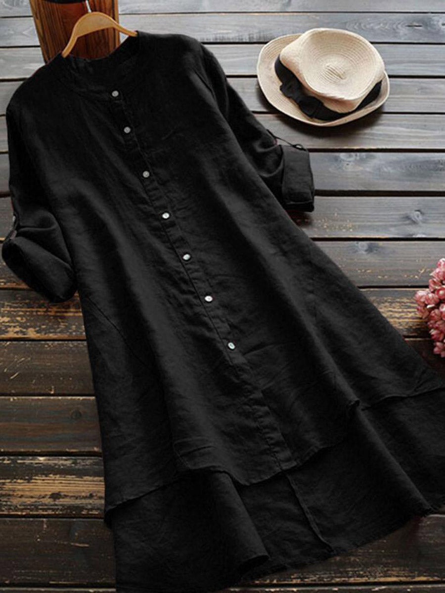 Livia™ | Vestido camisero de lino vaporoso