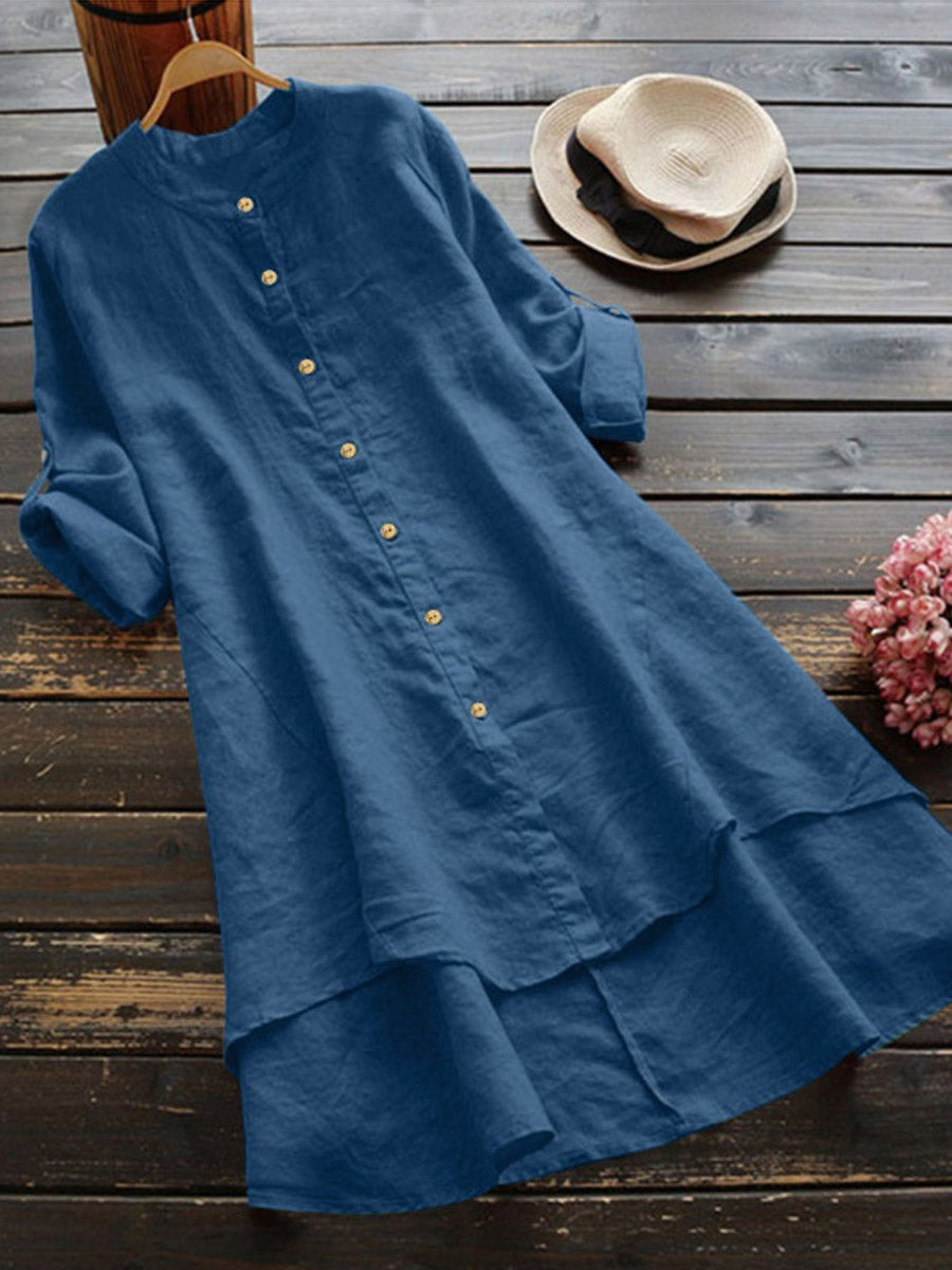 Livia™ | Vestido camisero de lino vaporoso