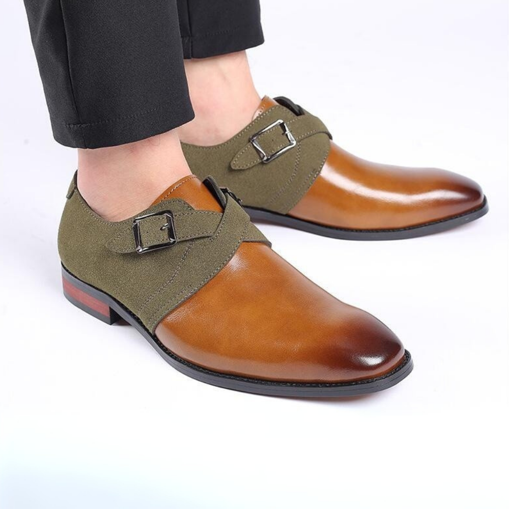 Héctor™ | Zapatos Derby de Piel con Hebilla