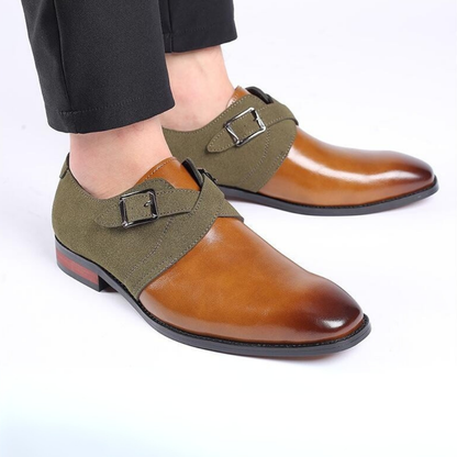 Héctor™ | Zapatos Derby de Piel con Hebilla