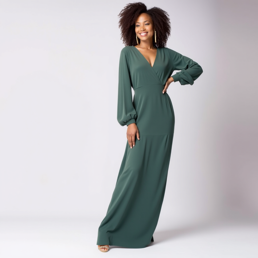 Catalina™ | Vestido Largo Elegante con Escote en V