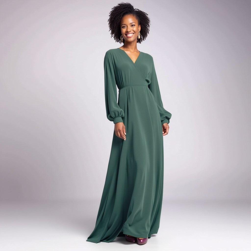 Catalina™ | Vestido Largo Elegante con Escote en V
